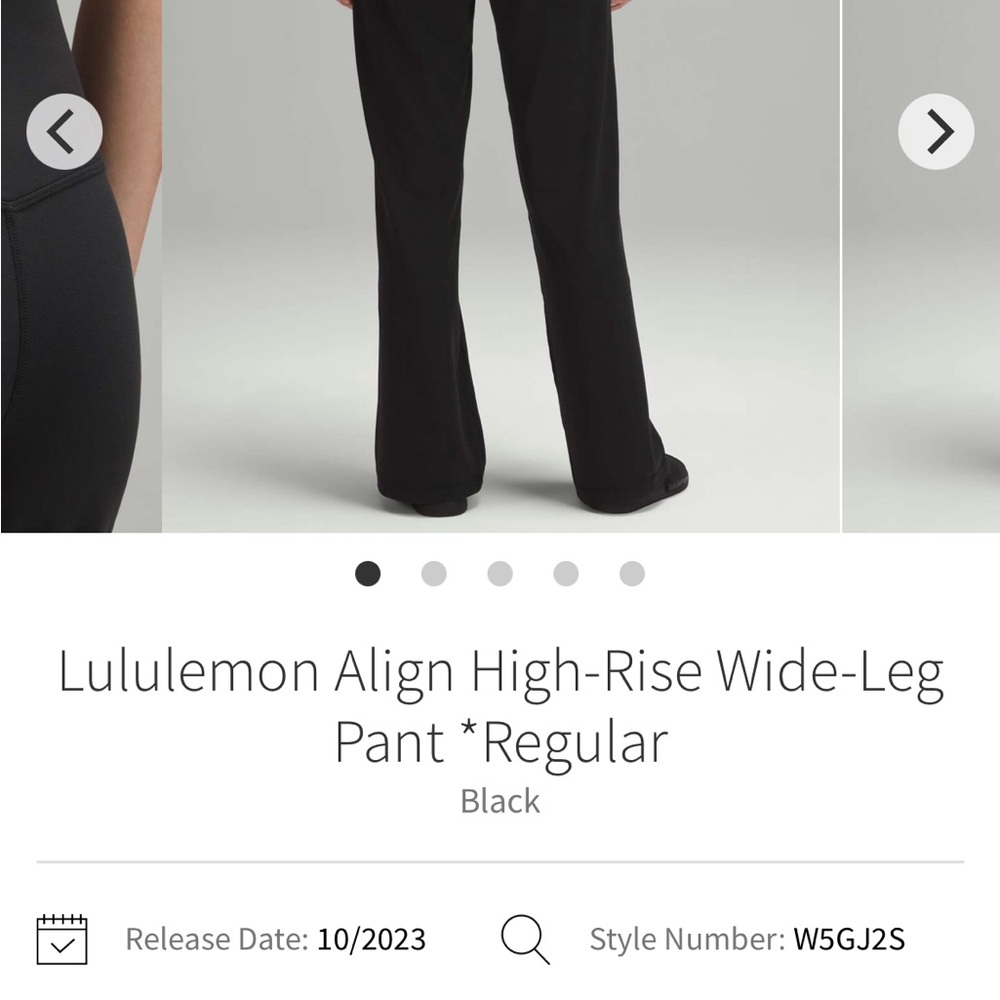 lululemon athletica Black Wide-Leg Pants - Picture 7 of 11